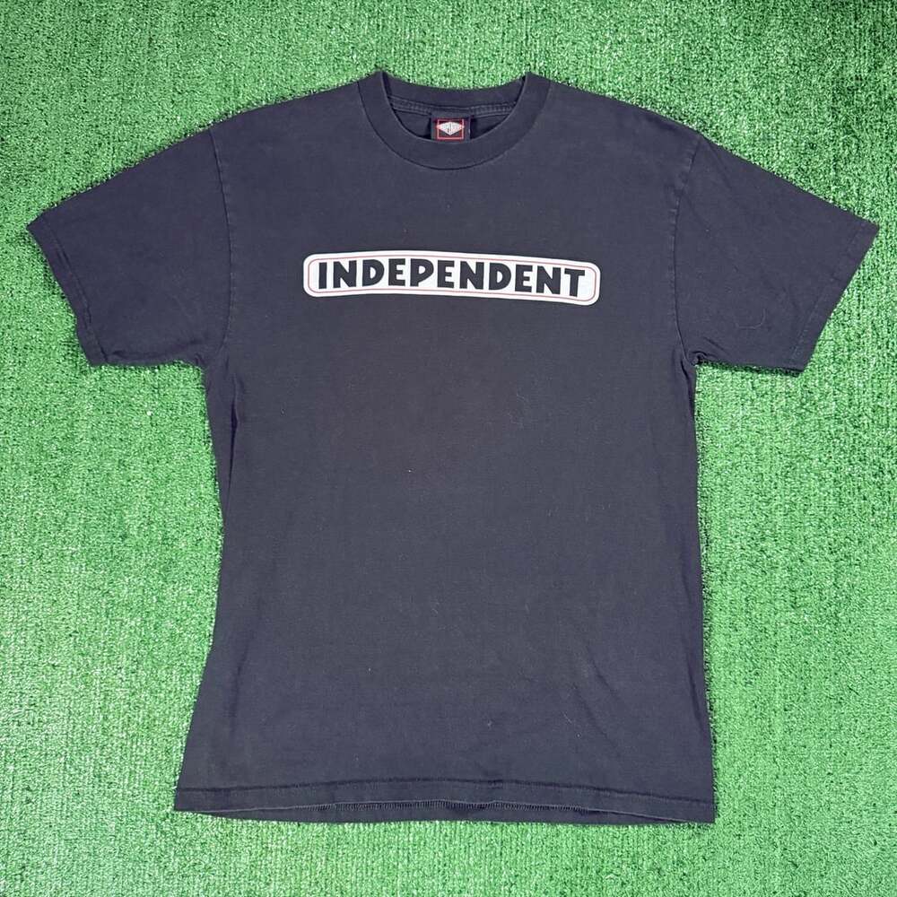 Independent Skateboard Bar Logo Graphic T-Shirt Black Medium